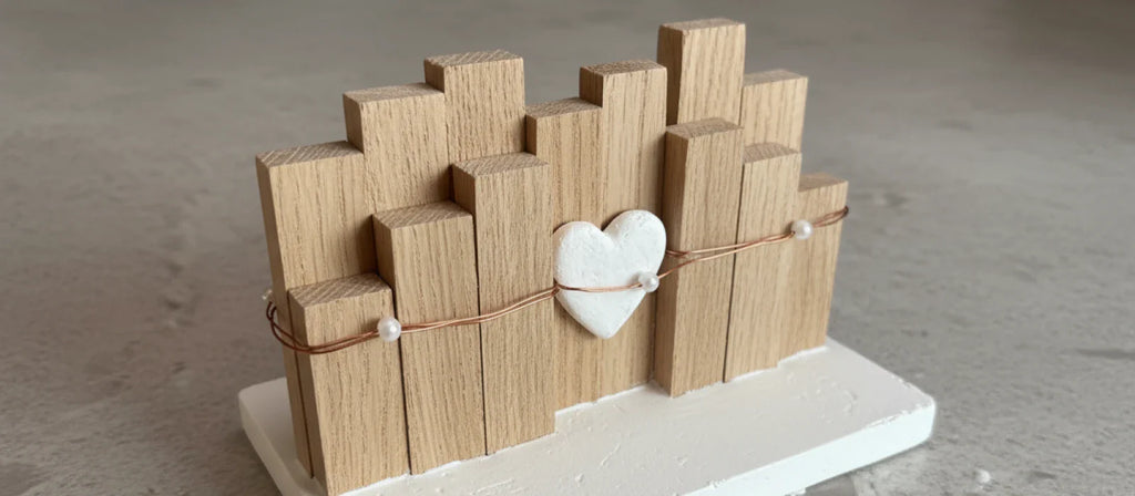 Holzklötzchen – Basteln mit Holzklötzchen und Gießpulver für kreative Projekte