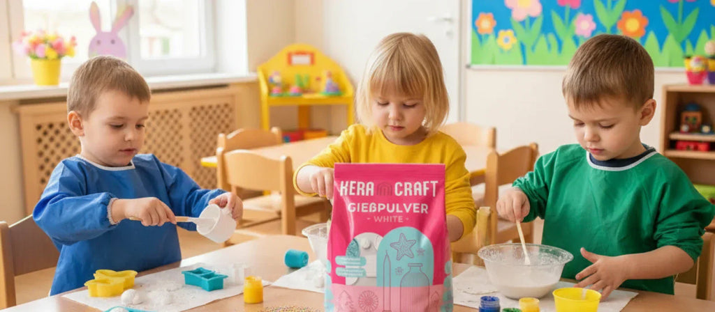 Kinder basteln für Ostern im kindergarten