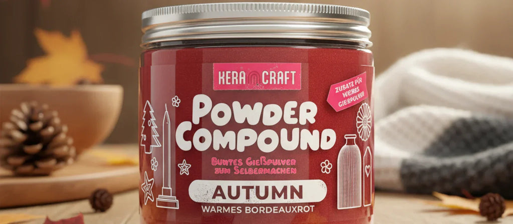 Powder Compound Autumn zum Basteln mit Kindern im Herbst