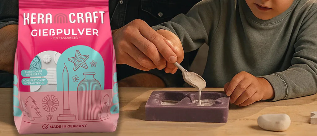 Gießpulver im Vergleich: Vorteile gegenüber Gips & Epoxidharz