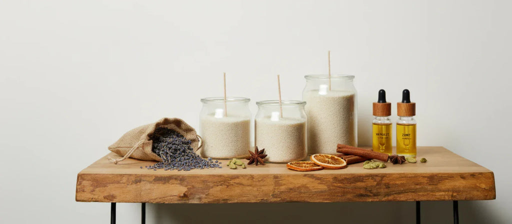 Kerzensandkerzen und Aroma