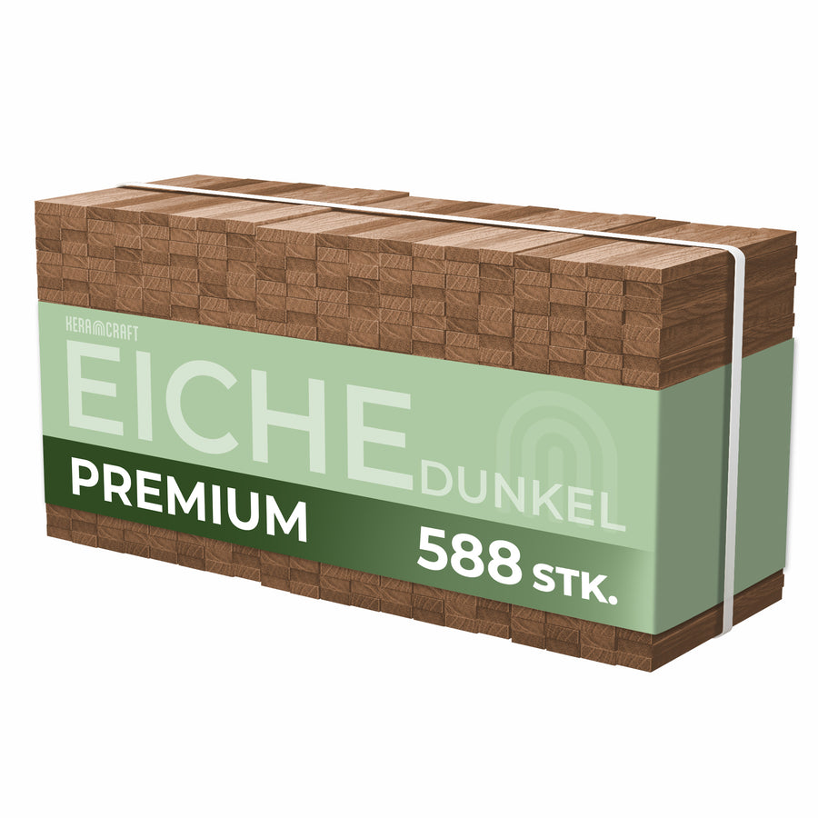 KeraBlocks - Eiche dunkel Holzklötzchen - 16cm
