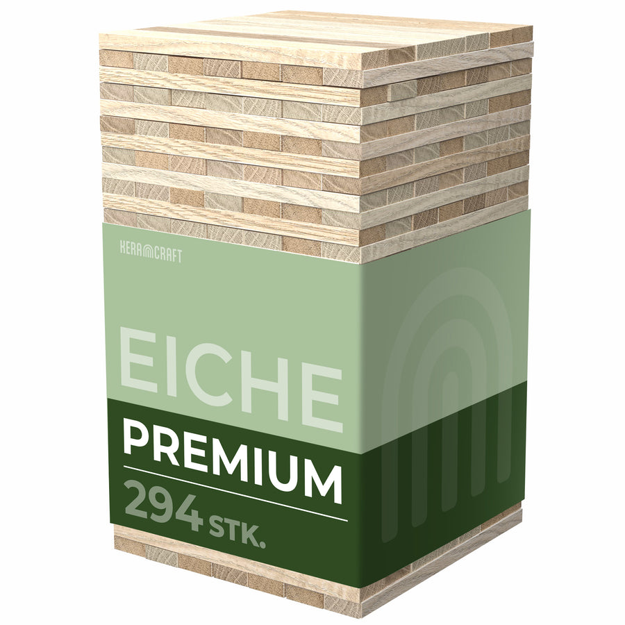 KeraBlocks Premium - Eiche Holzklötzchen - 16cm