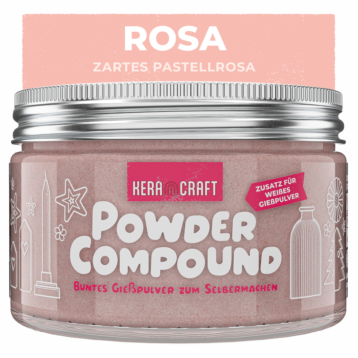 Powder Compound 150g I Rosa – Keracraft
