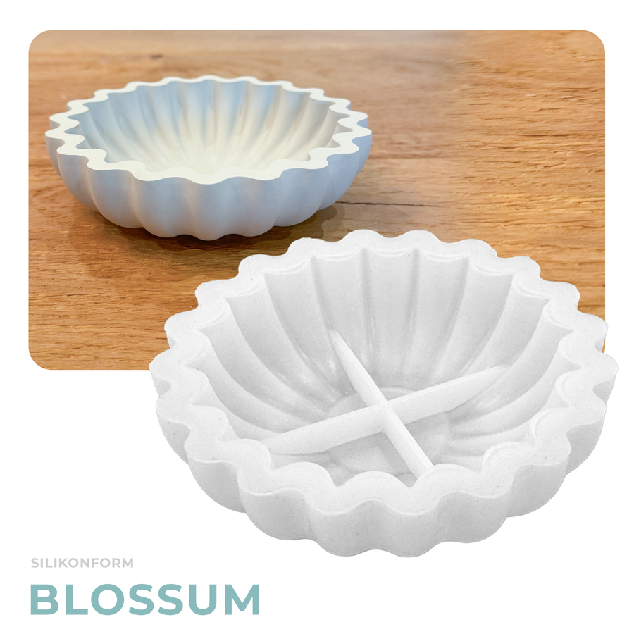 Silikonform - Schale Blossom