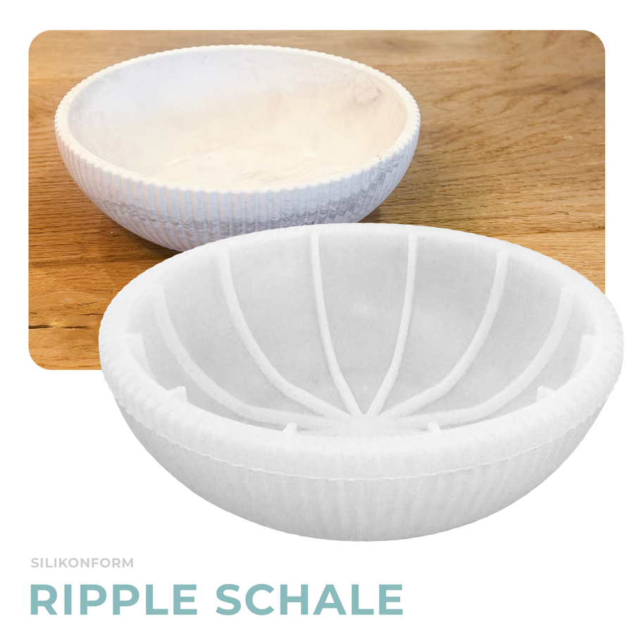 Silikonform - Schale Ripple