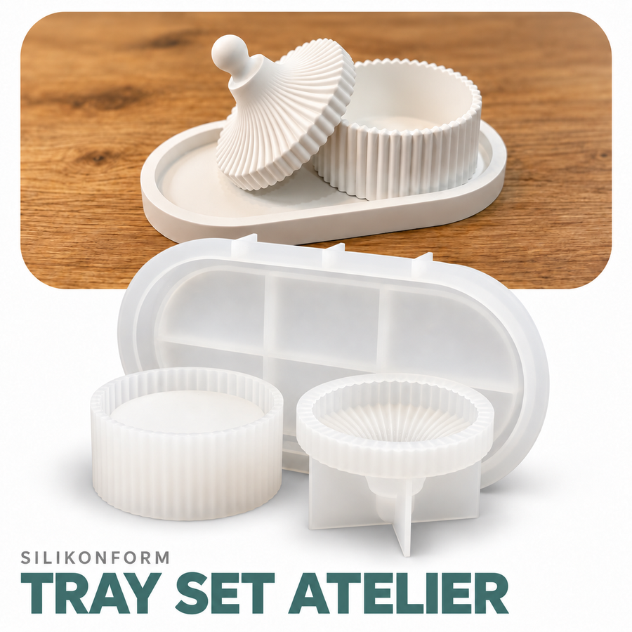 Silikonform - Tray Set Atelier